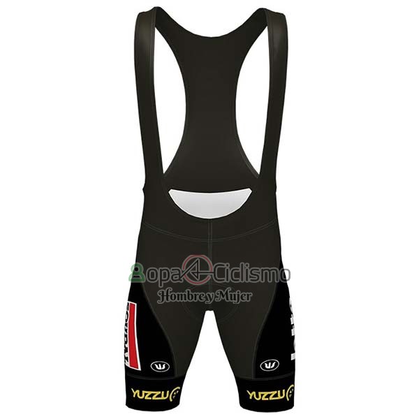 Lotto Soudal Ropa Ciclismo Culotte Corto 2020 Mangas Cortas Negro Blanco Rojo